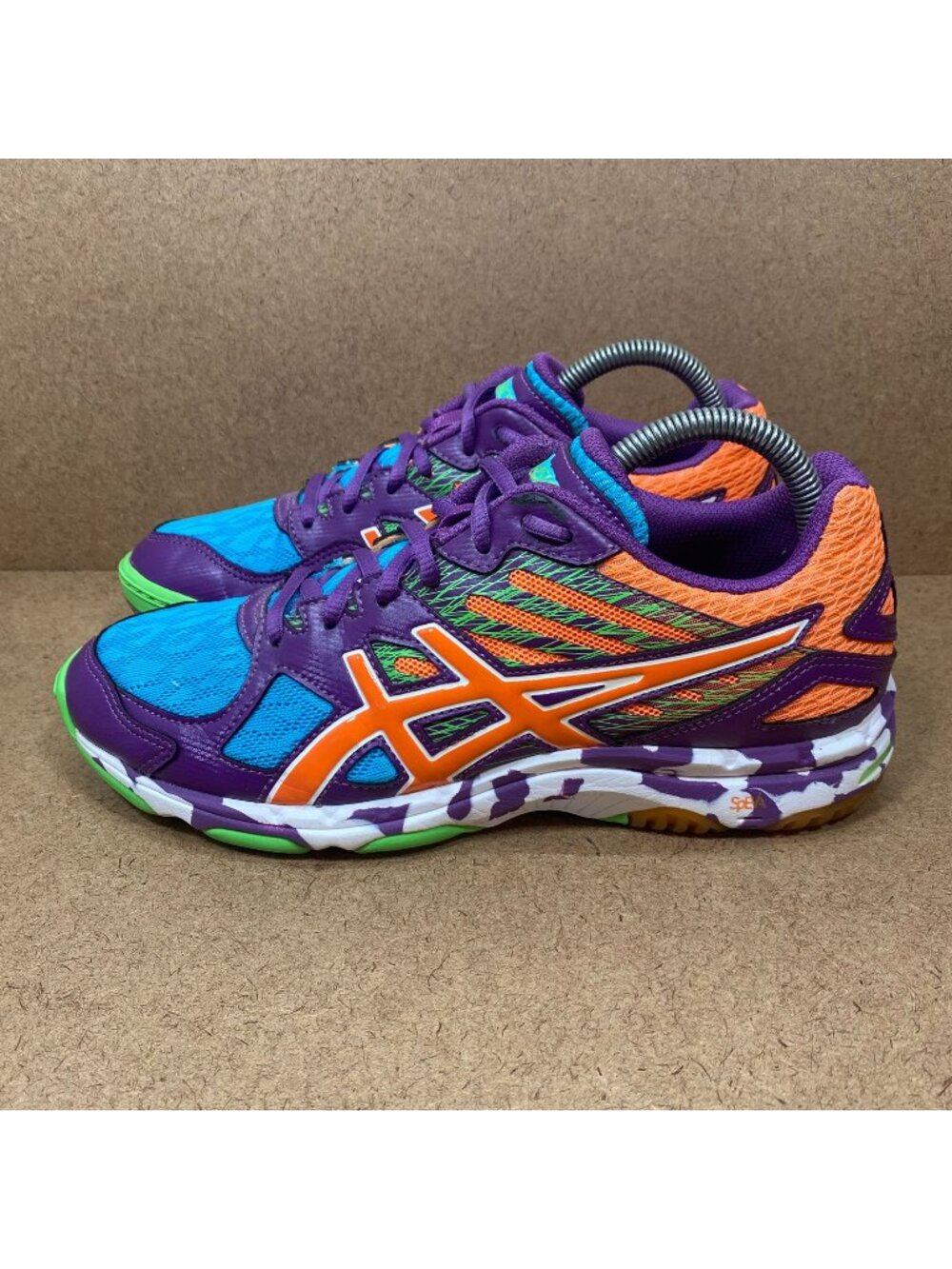 Asics Gel-Flashpoint 2 Womens Indoor Volleyball Court Shoes Size 8 Multicolor